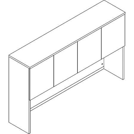 Groupe Lacasse Hutch, Laminate Doors, 72inWx16inDx44inH, Niagara LASM1SE724416PA